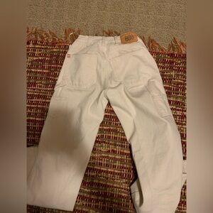 BDG urban outfitters baggy cream color pant sz 24